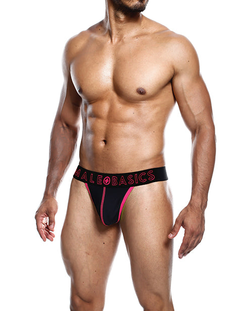 Male Basics Neon Thong Coral MD