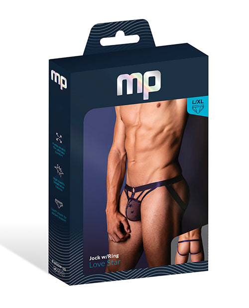 Love Star Jock w/Ring - Purple L/XL