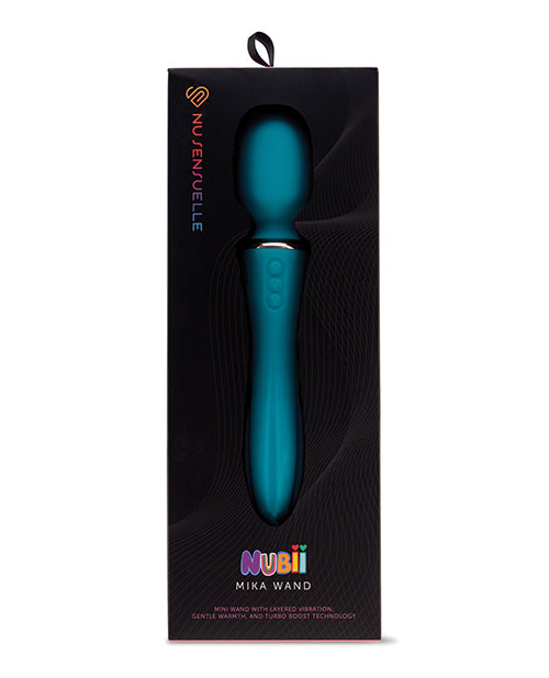Nu Sensuelle Nubii Mika Turbo Boost &amp; Heating Mini Wand - Blue