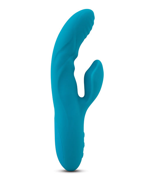 Nu Sensuelle Nubii Kiah Turbo Boost &amp; Heating Dual Stim Rabbit - Blue