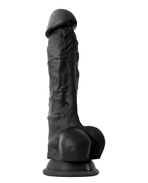 Colours Pleasures 7" Dong w/Balls &amp; Suction Cup - Black