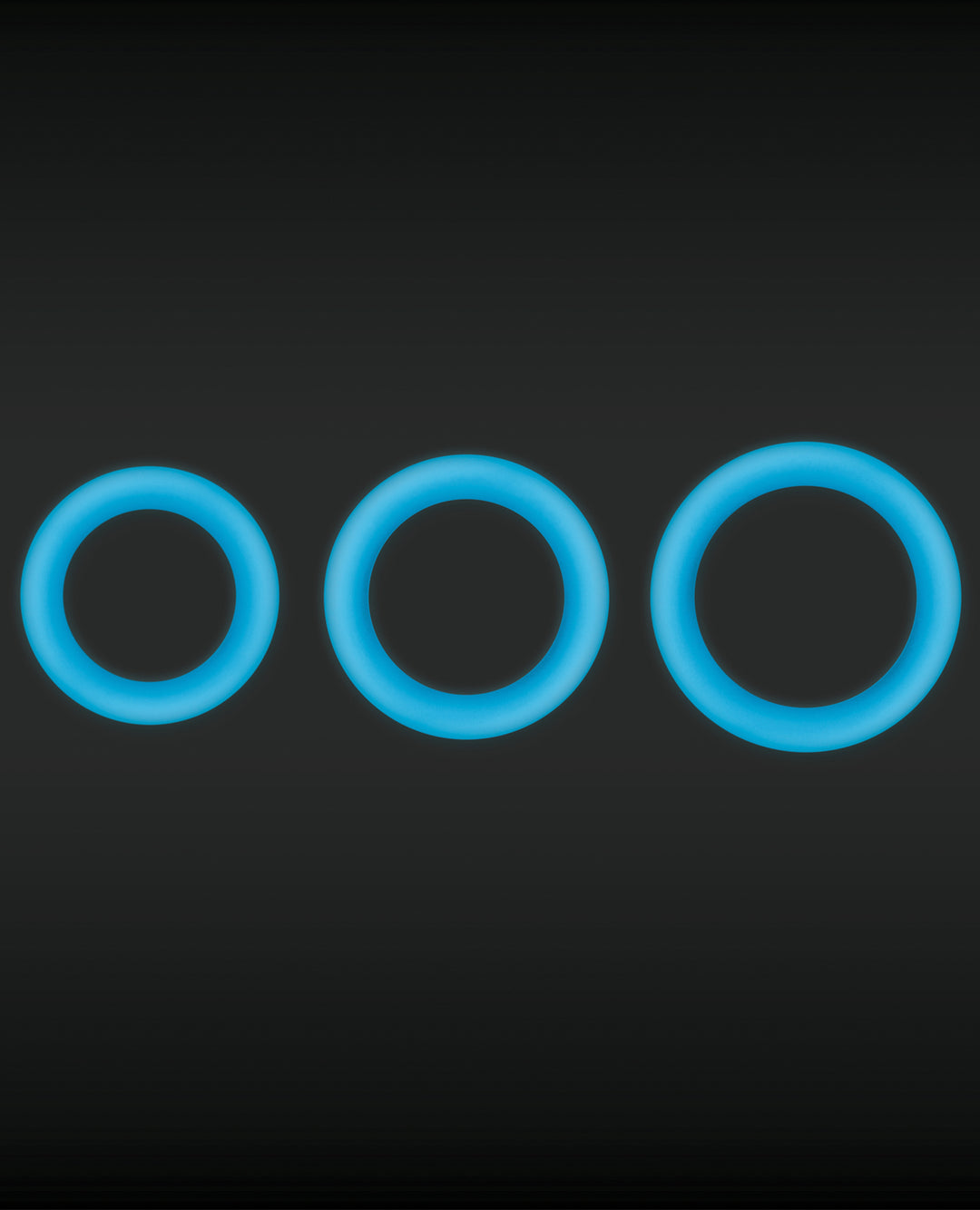 Firefly Halo Medium Cockring - Blue