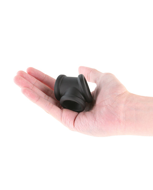 Renegade Piper Cock &amp; Balls Ring - Black