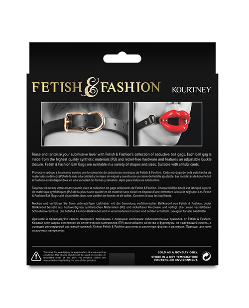 Fetish &amp; Fashion Kourtney Gag - Black/Red