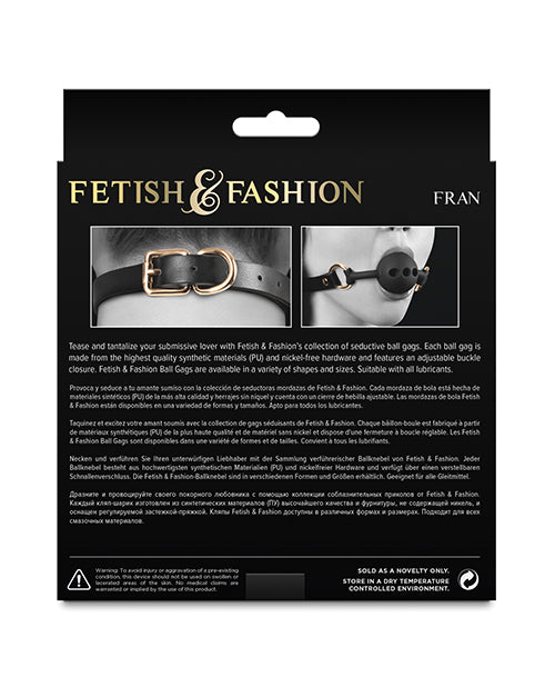 Fetish &amp; Fashion Fran Ball Gag - Black