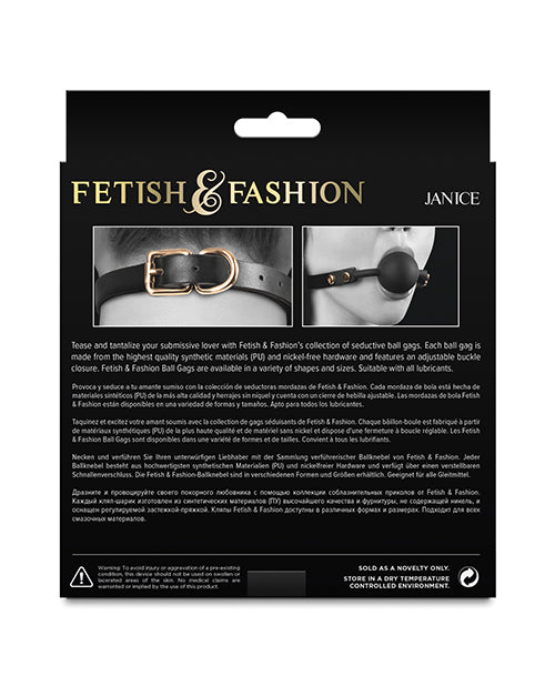 Fetish &amp; Fashion Janice Ball Gag - Black