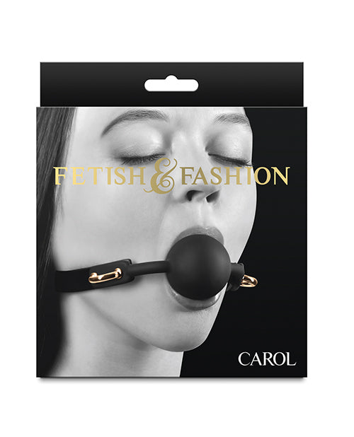 Fetish &amp; Fashion Carol Ball Gag - Black
