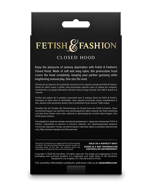 Fetish &amp; Fashion Closed Hood - White
