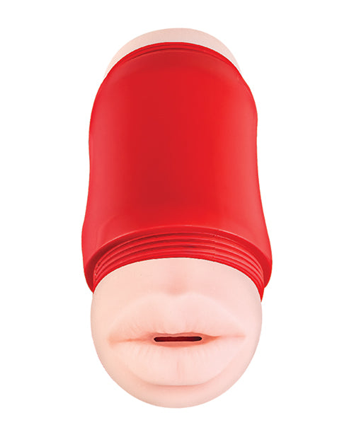 Delite Two Ways Mouth &amp; Vagina Masturbator - White