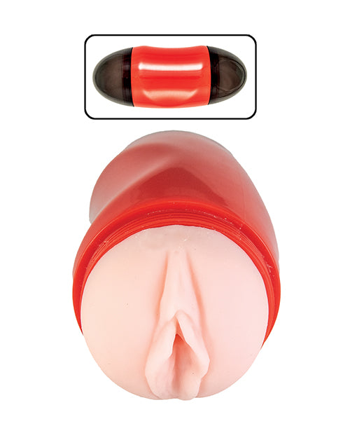 Delite Two Ways Mouth &amp; Vagina Masturbator - White