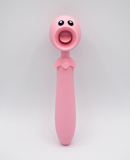 Natalie's Toy Box Lick n' Stick Clit Flicker &amp; G-Spot Vibe - Pink