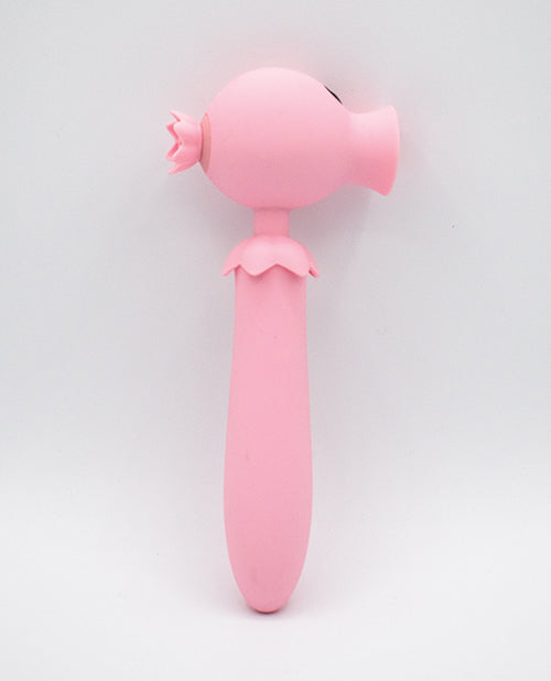 Natalie's Toy Box Lick n' Stick Clit Flicker &amp; G-Spot Vibe - Pink