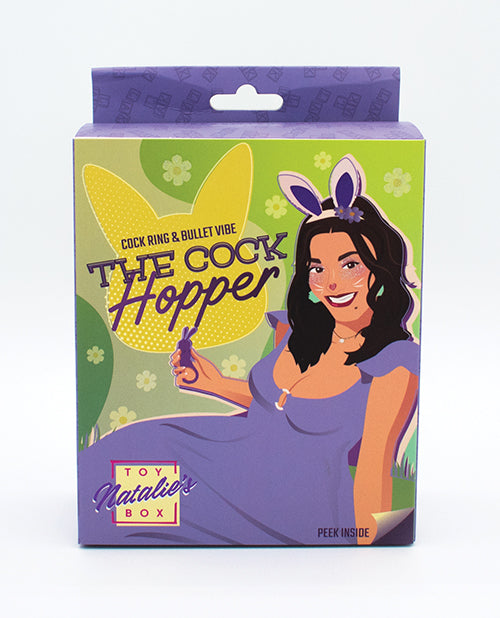 Natalie's Toy Box The Cock Hopper Cock Ring &amp; Bullet Vibrator - Purple
