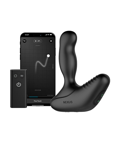 Nexus Revo Stealth App Enabled Rotating &amp; Vibrating Prostate Massager - Black