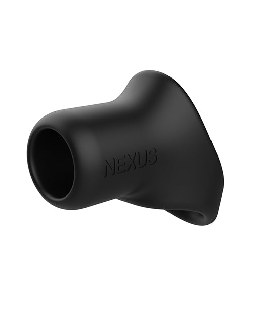 Nexus Rise Liquid Silicone Cock &amp; Ball Sling - Black
