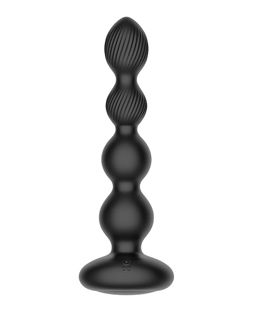 Nexus Tornado Probe Rotating &amp; Vibrating Butt Plug - Black
