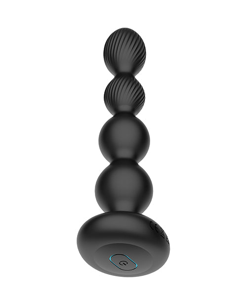 Nexus Tornado Probe Rotating &amp; Vibrating Butt Plug - Black