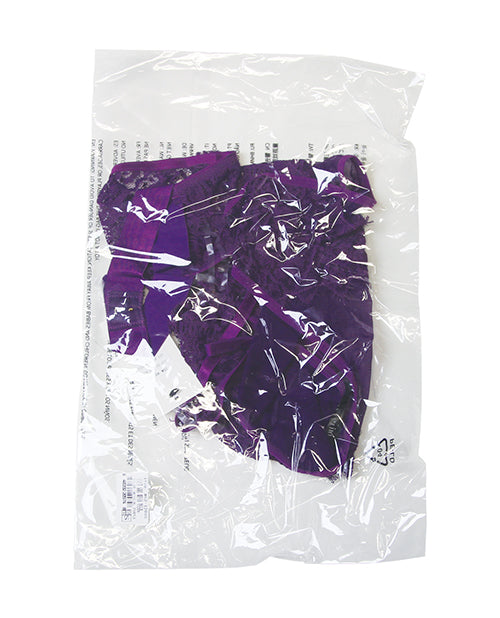 Kennedy Lace and Mesh Teddy - Purple XL