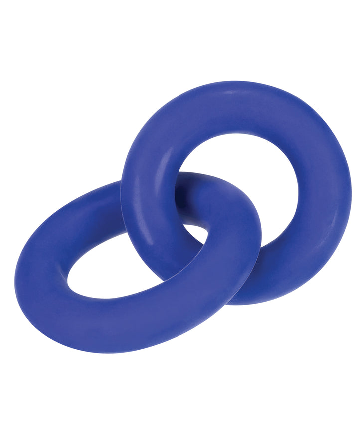 Hunky Junk Duo Linked Cock &amp; Ball Rings - Cobalt