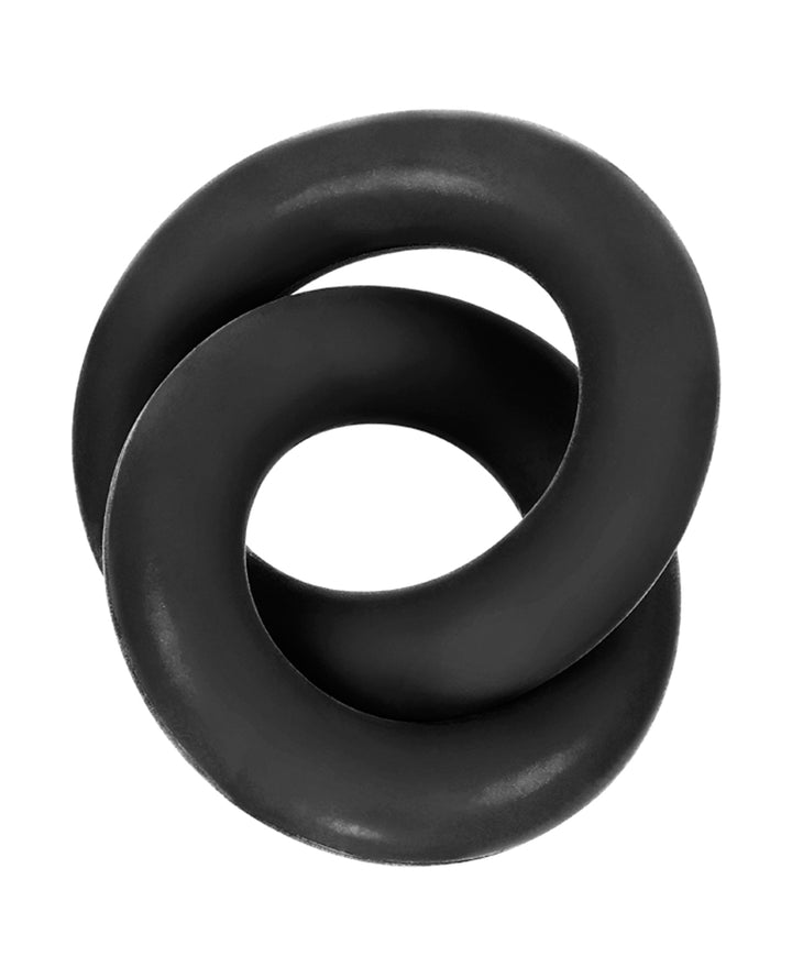 Hunky Junk Duo Linked Cock &amp; Ball Rings - Tar