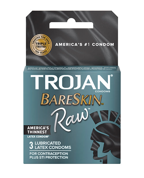Trojan Raw Condoms - Pack of 3