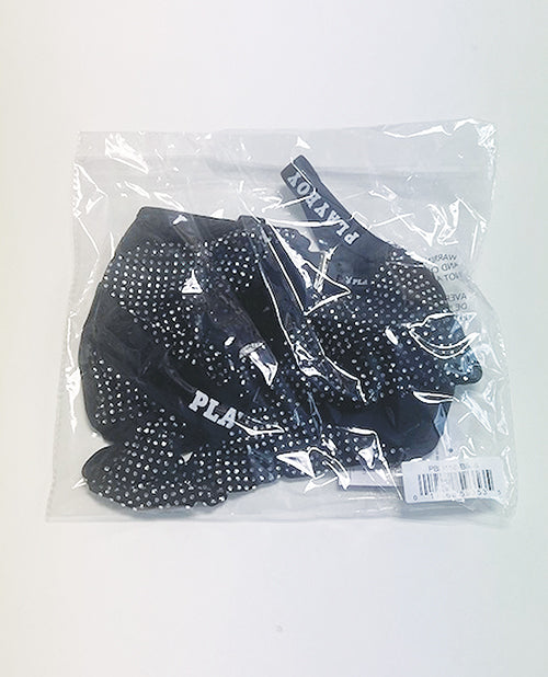 Playboy Disco Fever Rhinestone &amp; Spandex Teddy - Black 1X