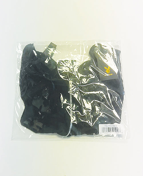 Playboy Bunny Charm Teddy - Black 1X