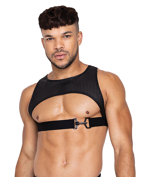 Master Harness w/Hook &amp; Ring Closure Black SM
