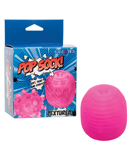 Pop Sock! Textured Masturbator - Pink