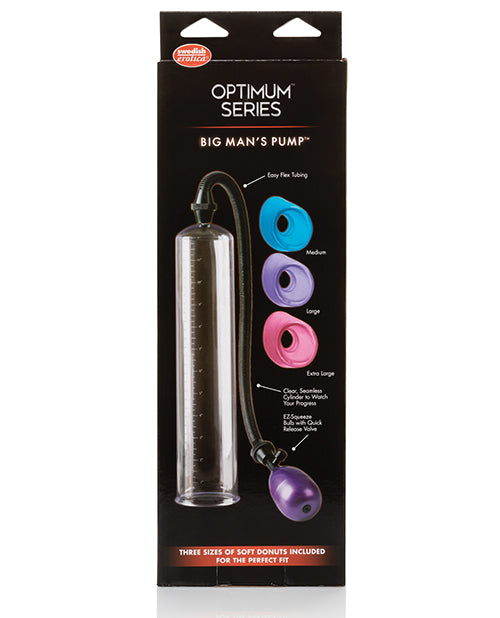 Big Man's Pump 12" w/3 Sized Sleeves - Clear
