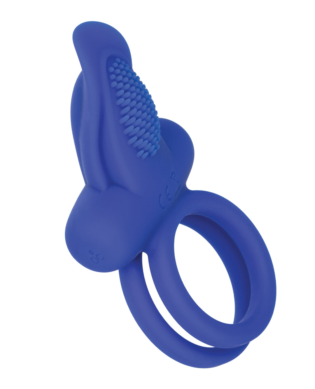 Couple's Enhancers Silicone Rechargeable Dual Pleaser Enhancer - Blue