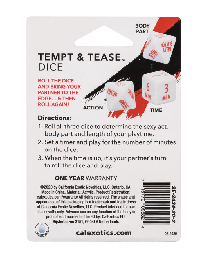 Tempt &amp; Tease Dice