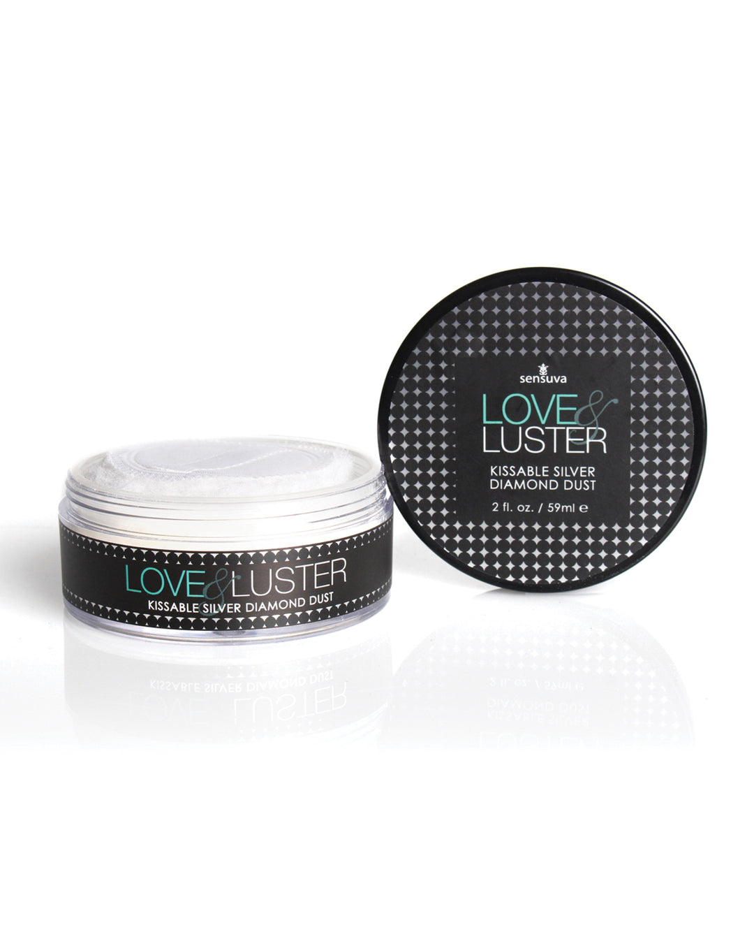 Sensuva Love &amp; Luster Kissable Diamond Dust - 2 oz Jar