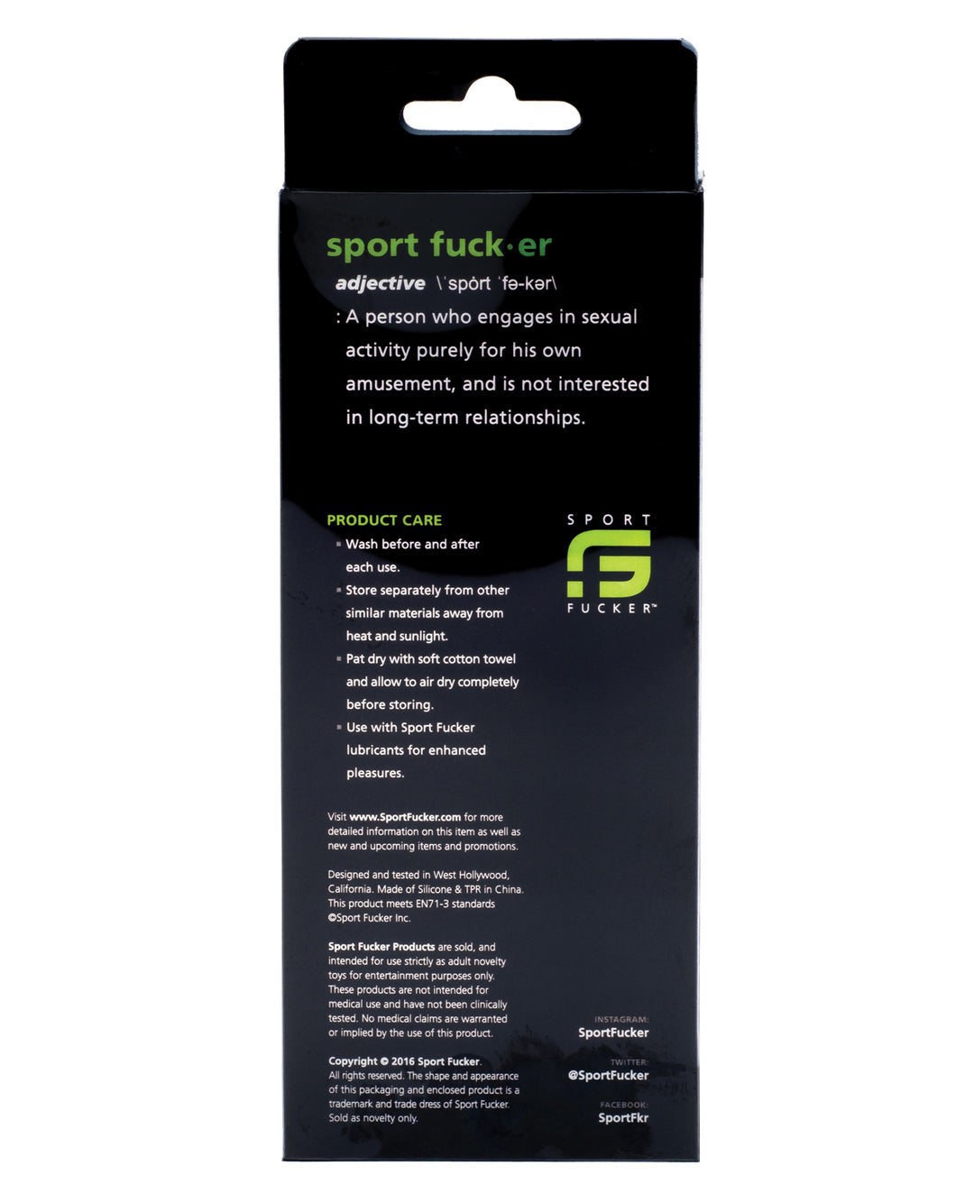 Sport Fucker Ultra Sound - Black
