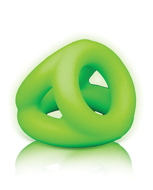 Shots Ouch Cock Ring &amp; Ball Strap - Glow in the Dark