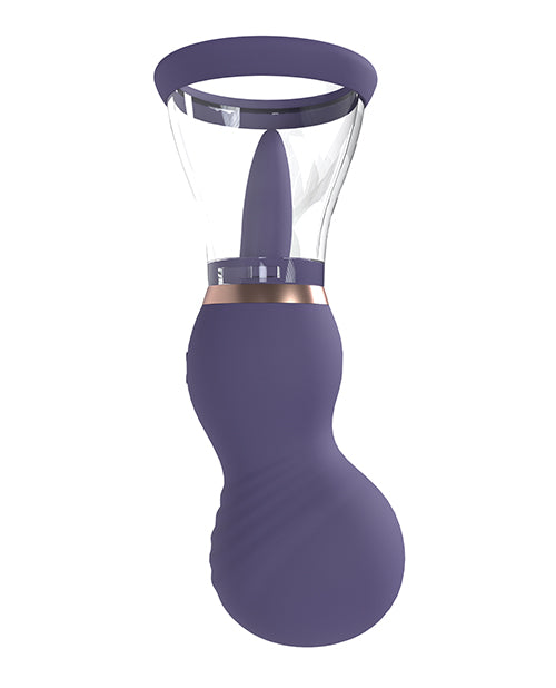 Shots Pumped Sensual Rechargeable Vulva &amp; Breast Pump - Purple