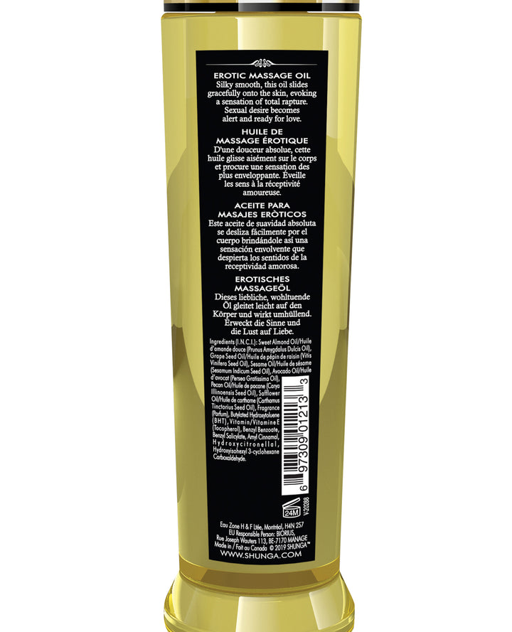Shunga Erotic Massage Oil - 8 oz Monoi