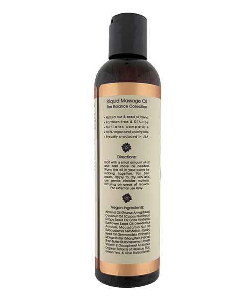 Sliquid Balance Massage Oil - 8.5 oz Unscented