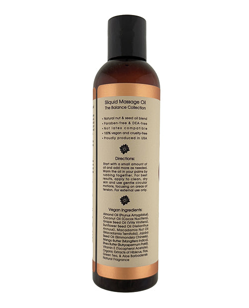Sliquid Balance Massage Oil - 8.5 oz Citrus Neroli