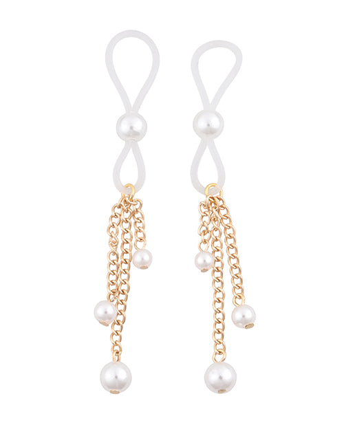 Sex &amp; Mischief Pearl Nipple Ties