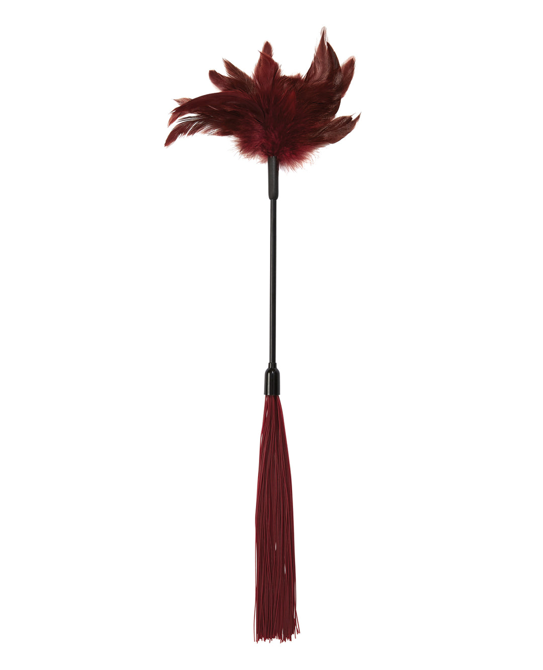Sex &amp; Mischief Enchanted Feather Tickler - Burgundy