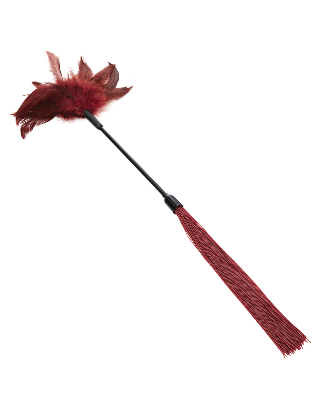 Sex &amp; Mischief Enchanted Feather Tickler - Burgundy