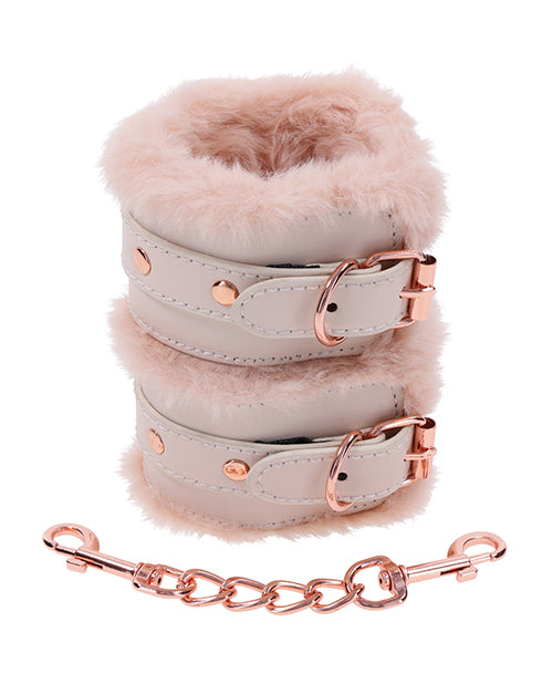 Sex &amp; Mischief Peaches 'n CreaMe Fur Handcuffs