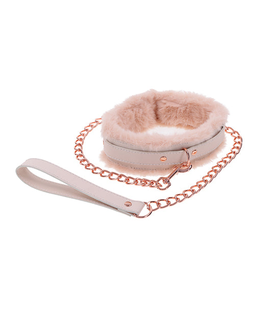 Sex &amp; Mischief Peaches 'n CreaMe Fur Collar &amp; Leash