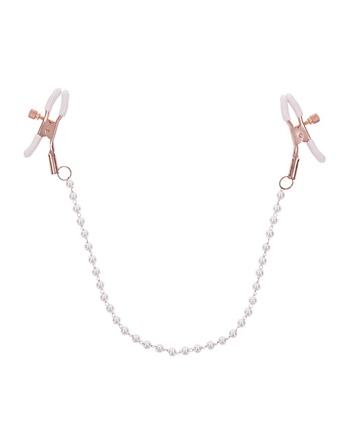 Sex &amp; Mischief Peaches 'n CreaMe Pearl Nipple Clamps