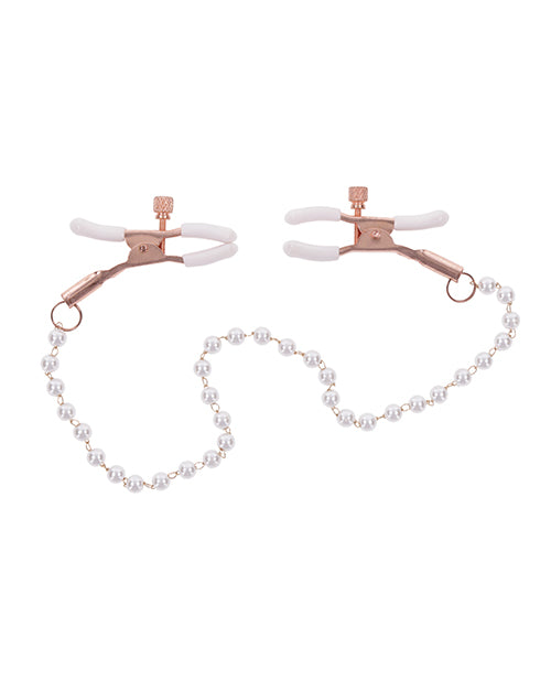 Sex &amp; Mischief Peaches 'n CreaMe Pearl Nipple Clamps