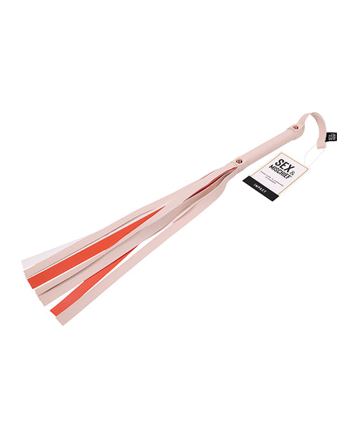 Sex &amp; Mischief Peaches 'n CreaMe Stripe Flogger
