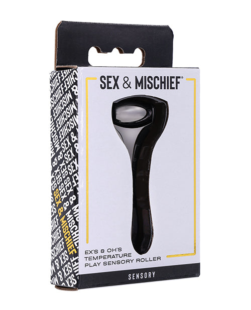 Sex &amp; Mischief Ex's &amp; Oh's Temperature Play Sensory Roller - Black