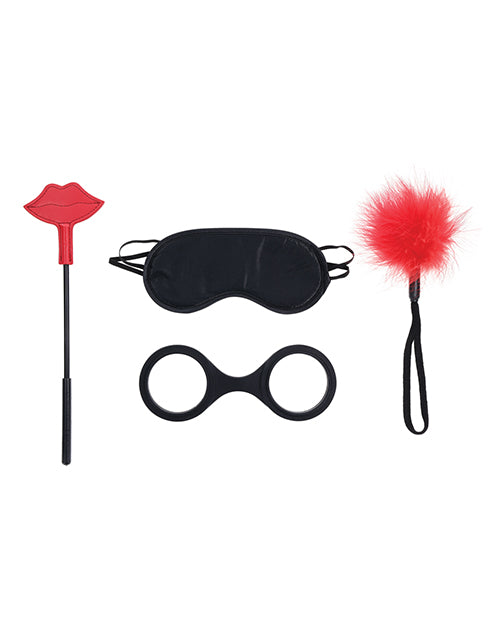 Sex &amp; Mischief Ex's &amp; Oh's Kiss Kit - Red/Black