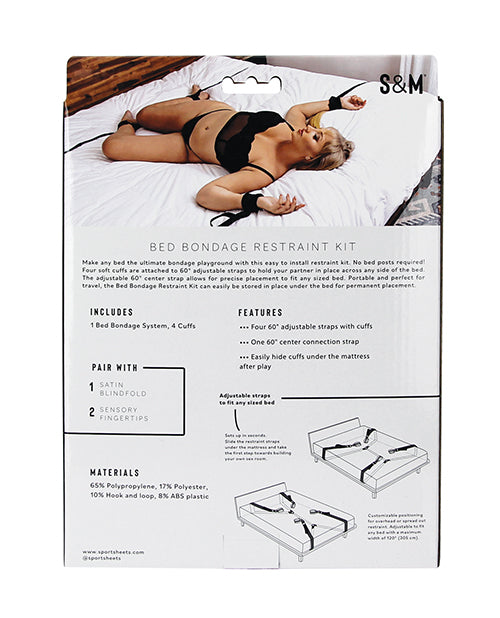 Sex &amp; Mischief Bed Bondage Restraint Kit